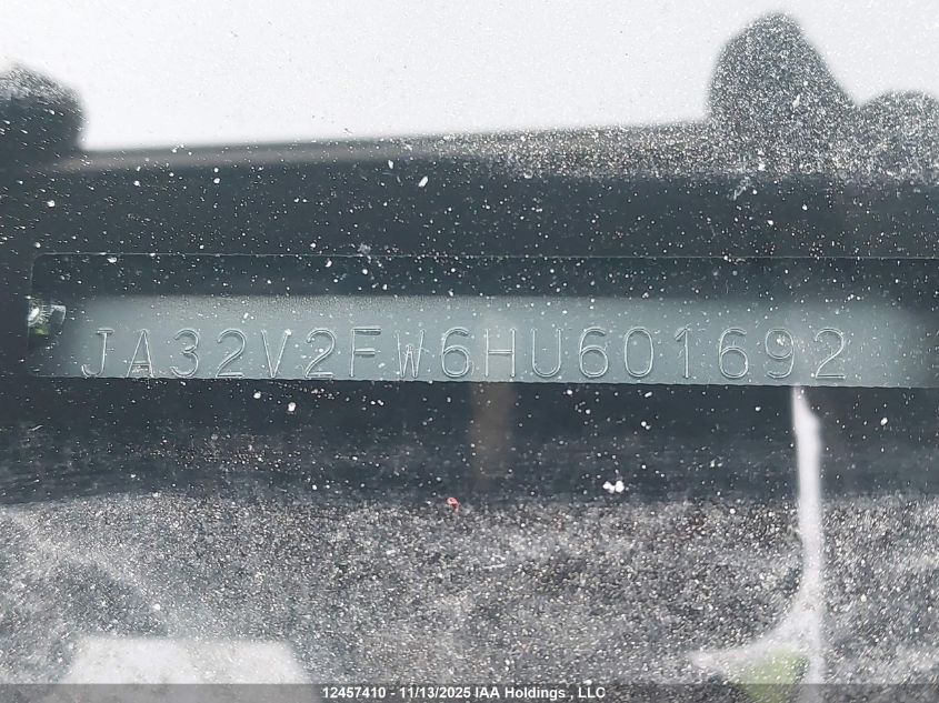 2017 Mitsubishi Lancer Es/Se/Sel VIN: JA32V2FW6HU601692 Lot: 12457410