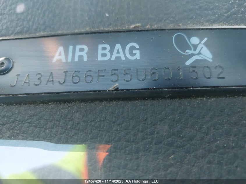 2005 Mitsubishi Lancer Ralliart VIN: JA3AJ66F55U601502 Lot: 12457420