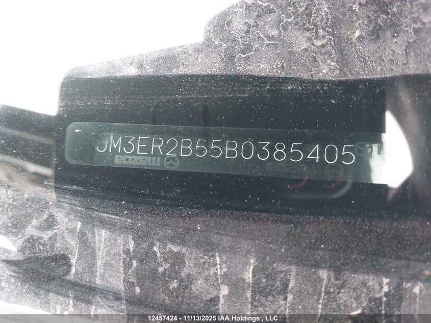 2011 Mazda Cx-7 Gx VIN: JM3ER2B55B0385405 Lot: 12457424