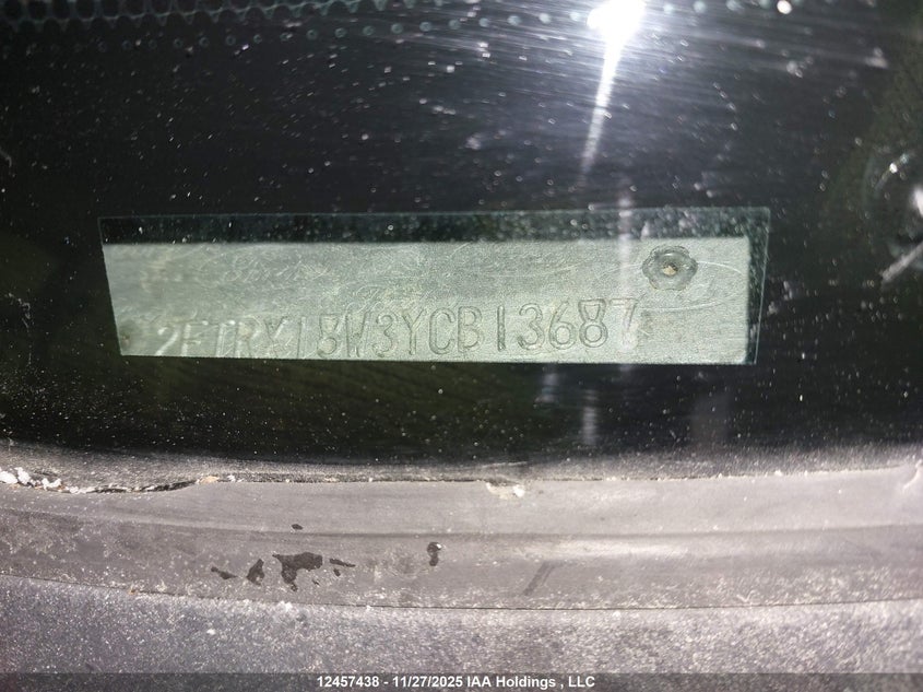 2FTRX18W3YCB13687 2000 FORD F-150 photo no. 9