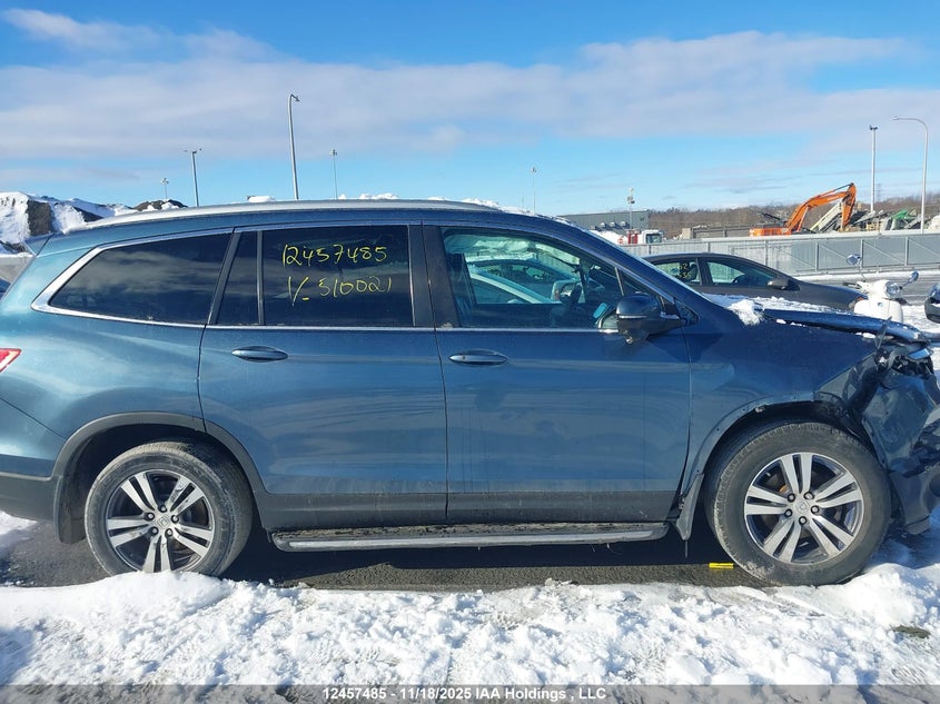 2016 Honda Pilot Ex-L Navi VIN: 5FNYF6H71GB510021 Lot: 12457485