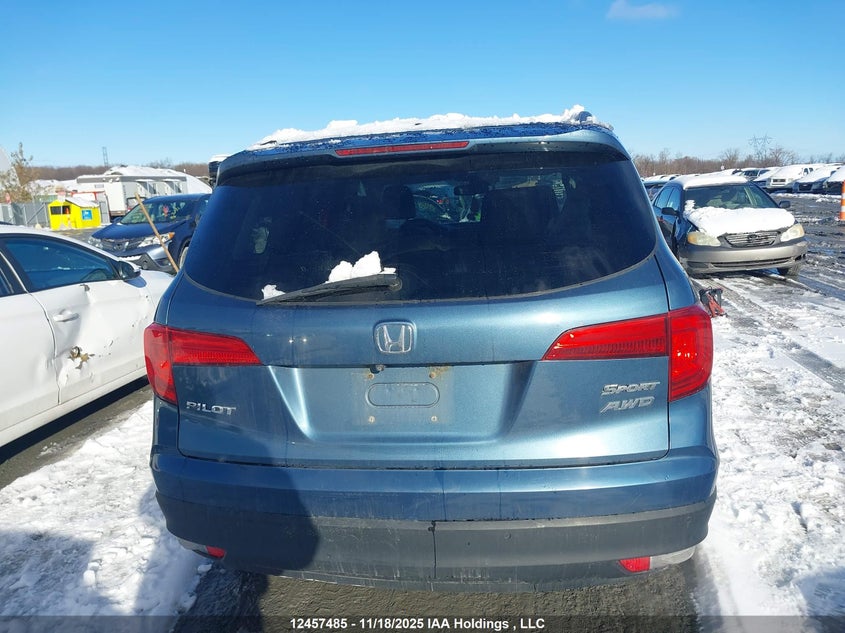 2016 Honda Pilot Ex-L Navi VIN: 5FNYF6H71GB510021 Lot: 12457485