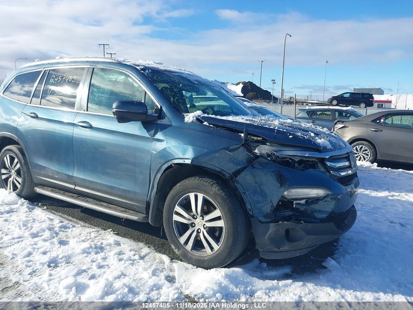 2016 Honda Pilot Ex-L Navi VIN: 5FNYF6H71GB510021 Lot: 12457485