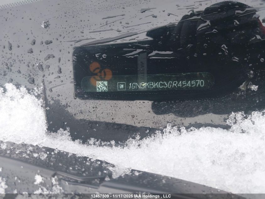 2016 Chevrolet Tahoe VIN: 1GNSKBKC3GR454570 Lot: 12457509