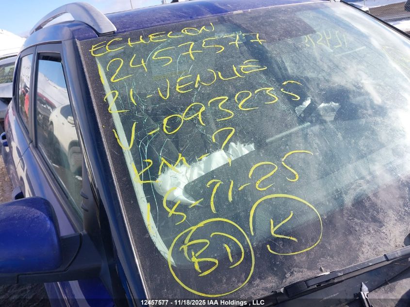 2021 Hyundai Venue Sel/Denim VIN: KMHRC8A36MU093235 Lot: 12457577