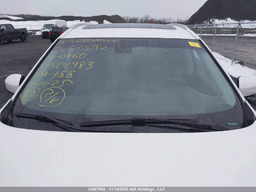 2014 Infiniti Qx60 VIN: 5N1AL0MM7EC524983 Lot: 12457592