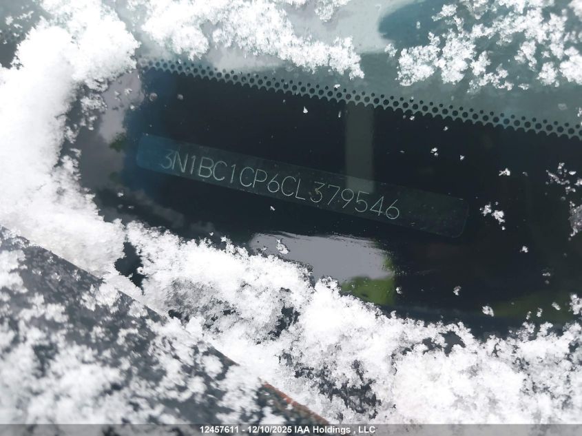 2012 Nissan Versa VIN: 3N1BC1CP6CL379546 Lot: 12457611