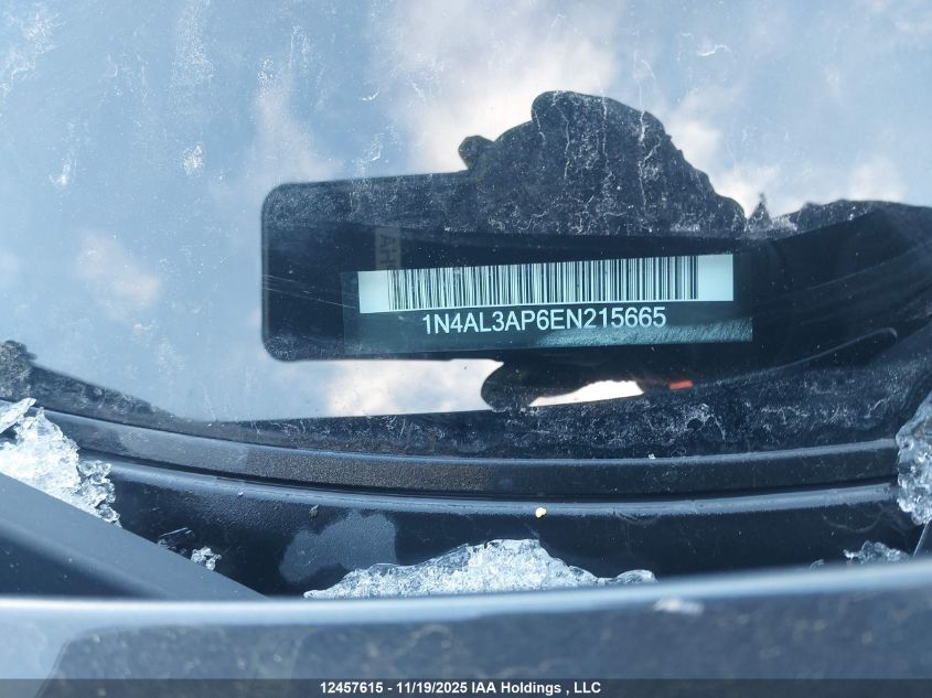2014 Nissan Altima 2.5/2.5 S/2.5 Sl/2.5 Sv VIN: 1N4AL3AP6EN215665 Lot: 12457615