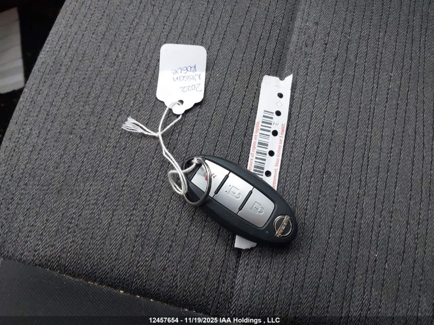 2022 Nissan Rogue S VIN: 5N1AT3AB9NC680043 Lot: 12457654