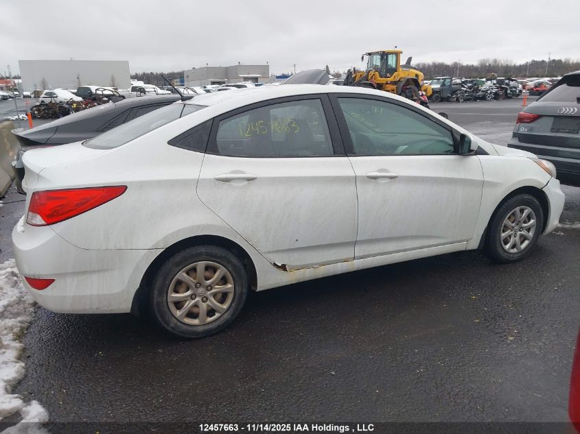 2013 Hyundai Accent L VIN: KMHCT4AEXDU304050 Lot: 12457663