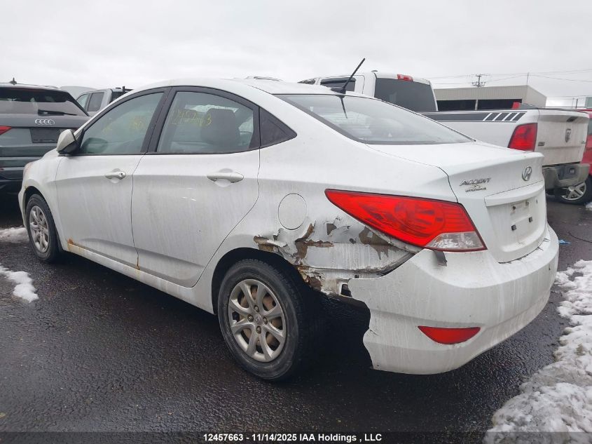 2013 Hyundai Accent L VIN: KMHCT4AEXDU304050 Lot: 12457663