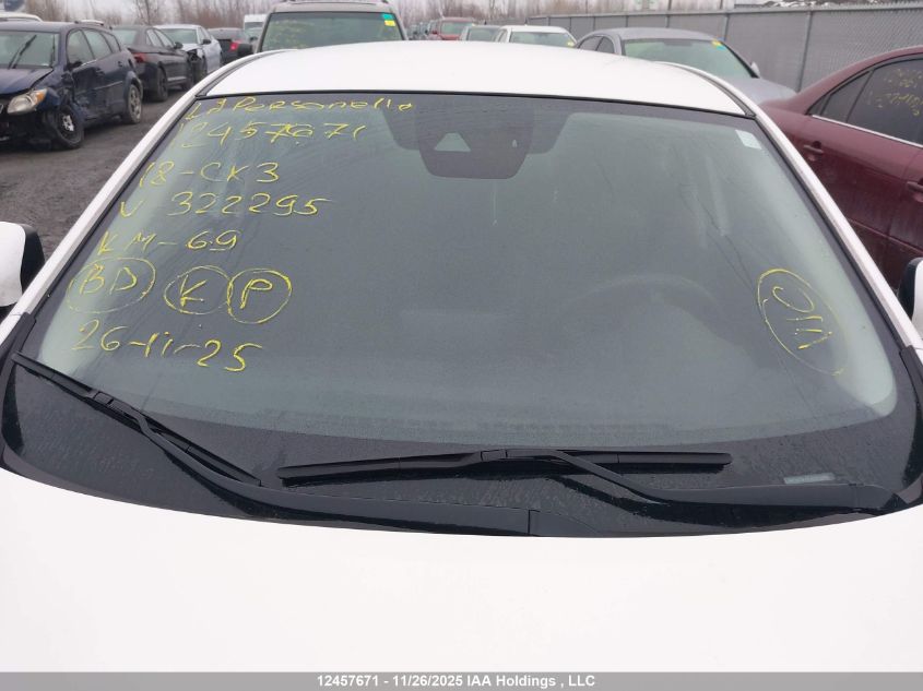 2018 Mazda Cx-3 Sv VIN: JM1DKFA74J0322295 Lot: 12457671