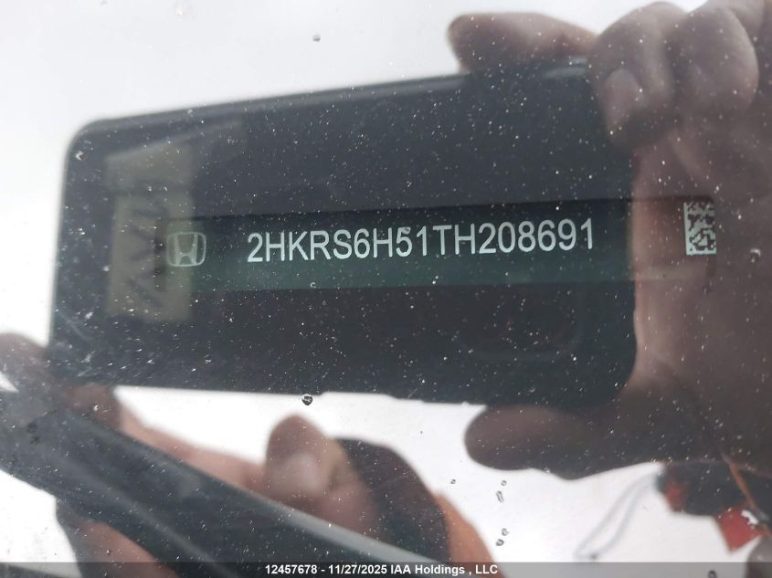 2026 Honda Cr-V Hybrid Sport VIN: 2HKRS6H51TH208691 Lot: 12457678