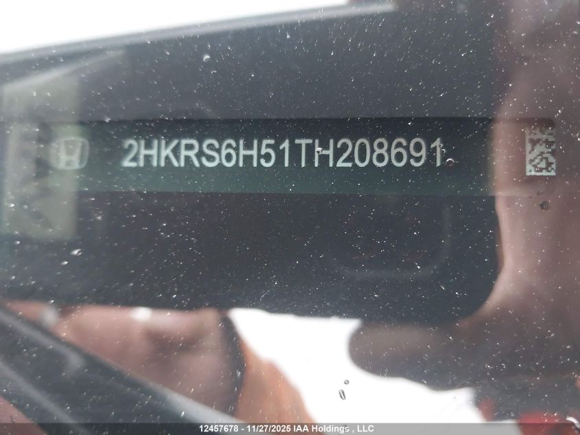 2026 Honda Cr-V Hybrid Sport VIN: 2HKRS6H51TH208691 Lot: 12457678