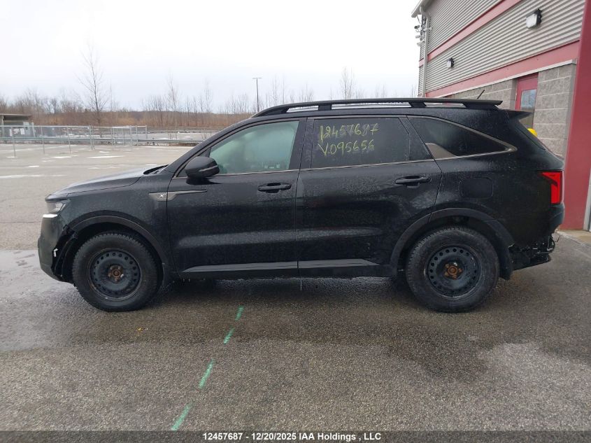2022 Kia Sorento Lx VIN: 5XYRGDLF2NG095656 Lot: 12457687