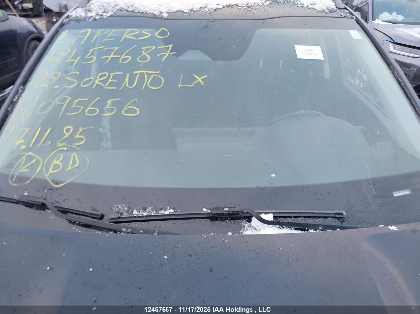 2022 Kia Sorento Lx VIN: 5XYRGDLF2NG095656 Lot: 12457687