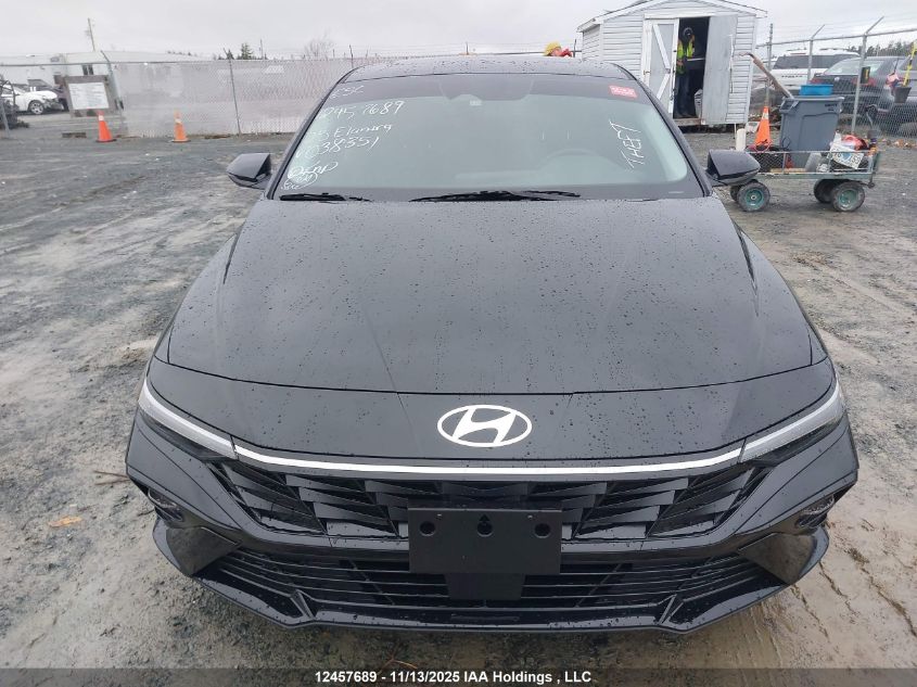 2025 Hyundai Elantra Luxury VIN: KMHLN4DG2SU038351 Lot: 12457689