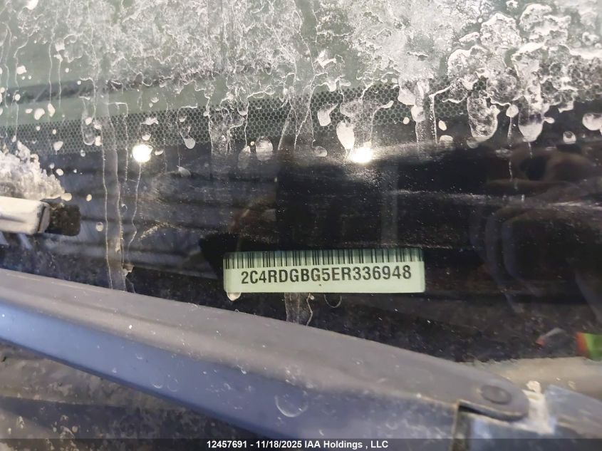 2014 Dodge Grand Caravan Se/Sxt VIN: 2C4RDGBG5ER336948 Lot: 12457691