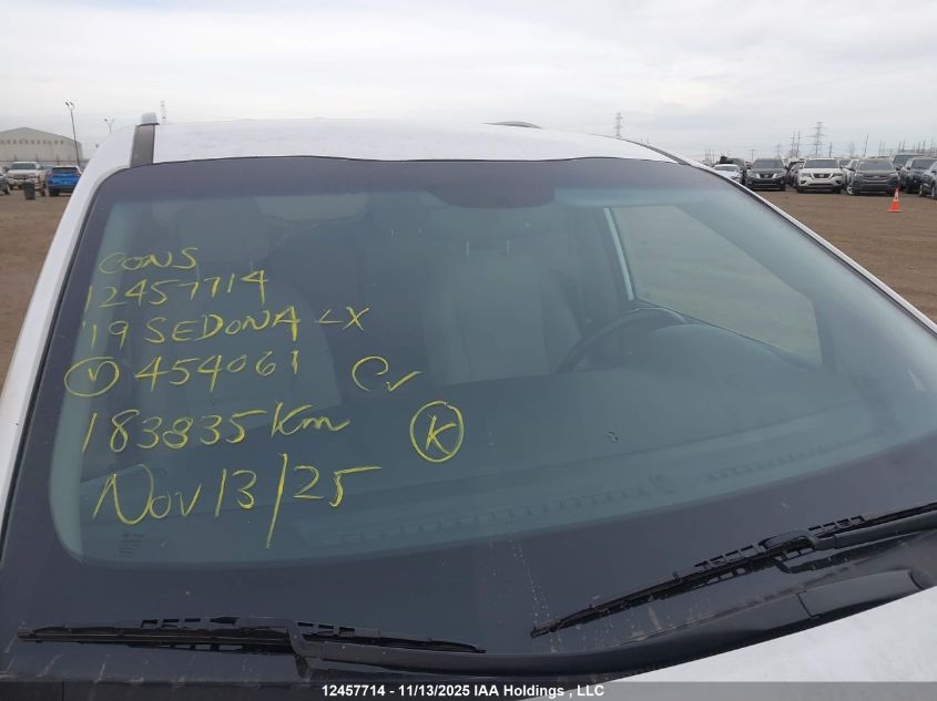 2019 Kia Sedona Lx/Ex VIN: KNDMB5C11K6454061 Lot: 12457714