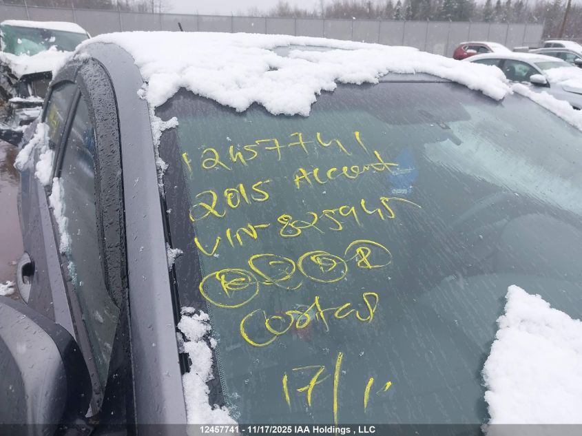 2015 Hyundai Accent Gls VIN: KMHCT4AE2FU825945 Lot: 12457741