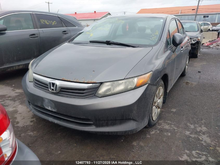 2012 Honda Civic Lx VIN: 2HGFB2F45CH115608 Lot: 12457783