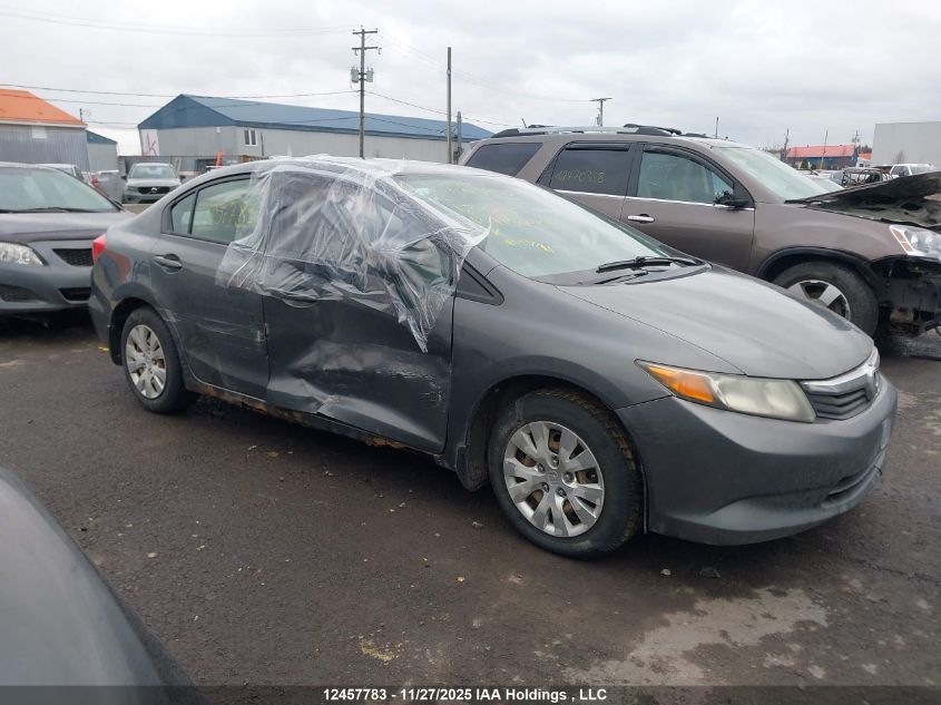2012 Honda Civic Lx VIN: 2HGFB2F45CH115608 Lot: 12457783