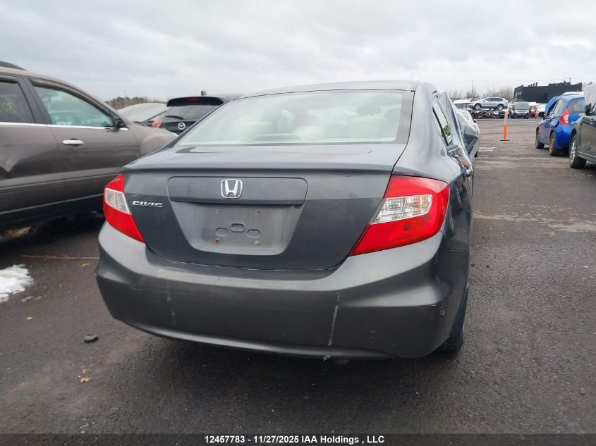 2012 Honda Civic Lx VIN: 2HGFB2F45CH115608 Lot: 12457783