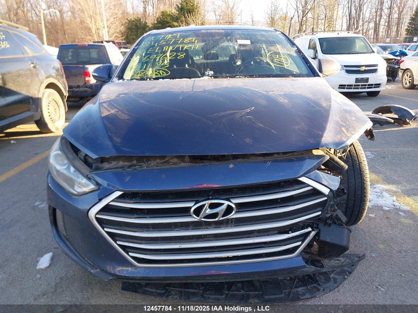 2018 Hyundai Elantra VIN: KMHD84LF0JU697628 Lot: 12457784