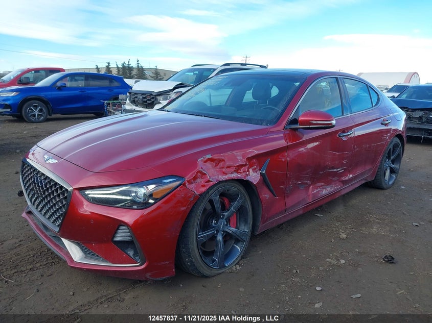 KMTG74LE2KU008896 2019 GENESIS G70 photo no. 2
