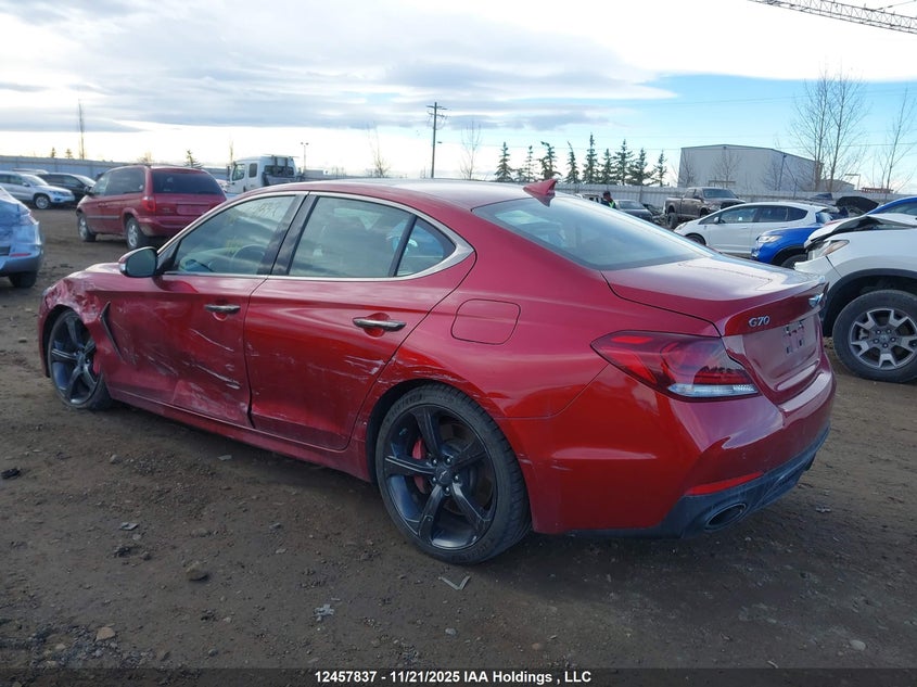 KMTG74LE2KU008896 2019 GENESIS G70 photo no. 3