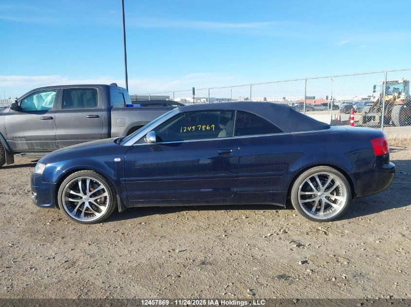 2004 Audi S4 Quattro Cabriolet VIN: WUARL48H34K900937 Lot: 12457869