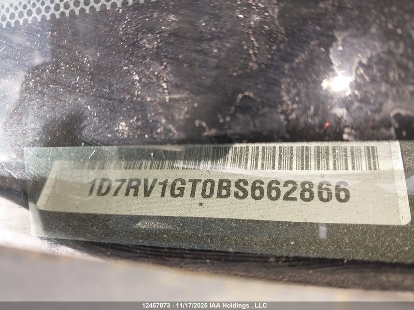 2011 Dodge Ram 1500 VIN: 1D7RV1GT0BS662866 Lot: 12457873