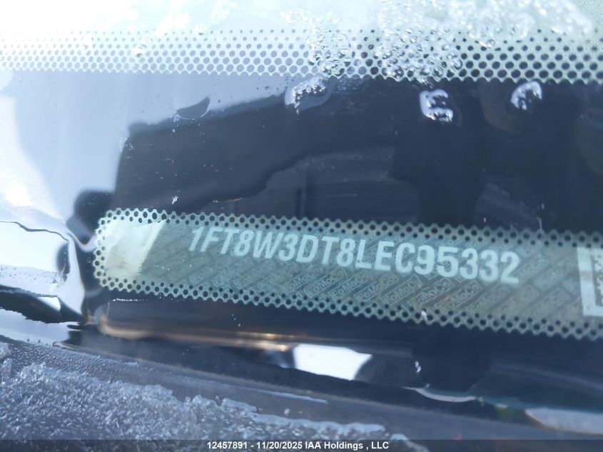 2020 Ford Super Duty F-350 Drw Xl VIN: 1FT8W3DT8LEC95332 Lot: 12457891