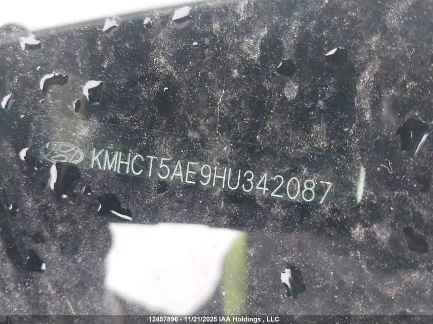 2017 Hyundai Accent VIN: KMHCT5AE9HU342087 Lot: 12457896