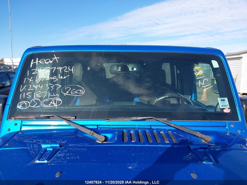 2014 Jeep Wrangler Unlimited Sport VIN: 1C4BJWDG6EL244337 Lot: 12457924