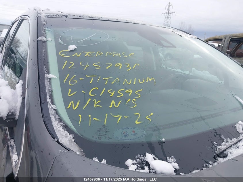 2016 Ford Edge Titanium VIN: 2FMPK4K88GBC14595 Lot: 12457936