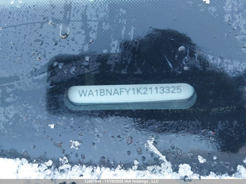 2019 Audi Q5 45 Progressiv VIN: WA1BNAFY1K2113325 Lot: 12457946