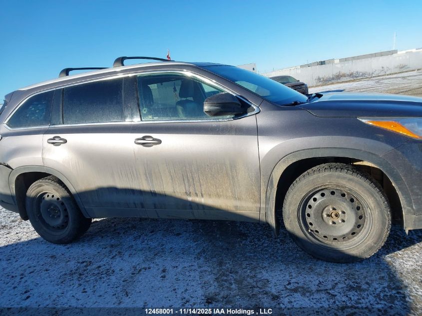 2015 Toyota Highlander Xle VIN: 5TDJKRFH9FS180102 Lot: 12458001