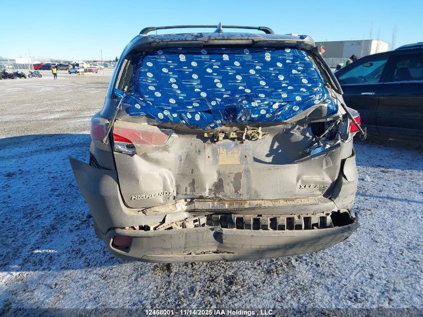2015 Toyota Highlander Xle VIN: 5TDJKRFH9FS180102 Lot: 12458001