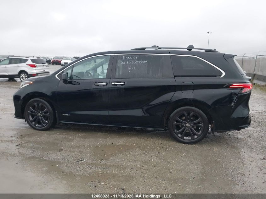 2021 Toyota Sienna Le/Xle/Xse/Limited/Platinum VIN: 5TDGRKEC1MS045809 Lot: 12458023