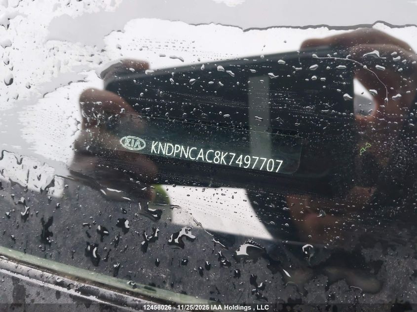 2019 Kia Sportage Ex VIN: KNDPNCAC8K7497707 Lot: 12458026