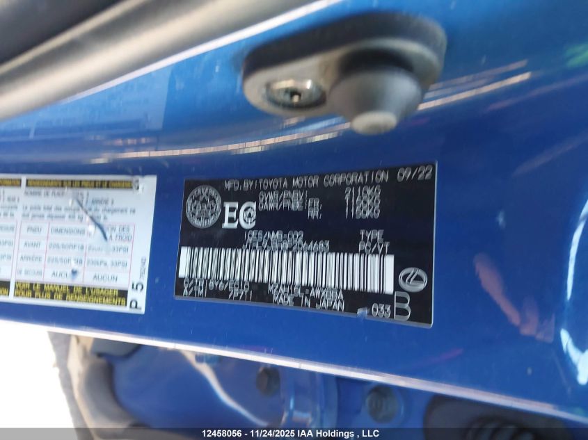 2023 Lexus Ux 250H VIN: JTHL9JBH8P2064683 Lot: 12458056