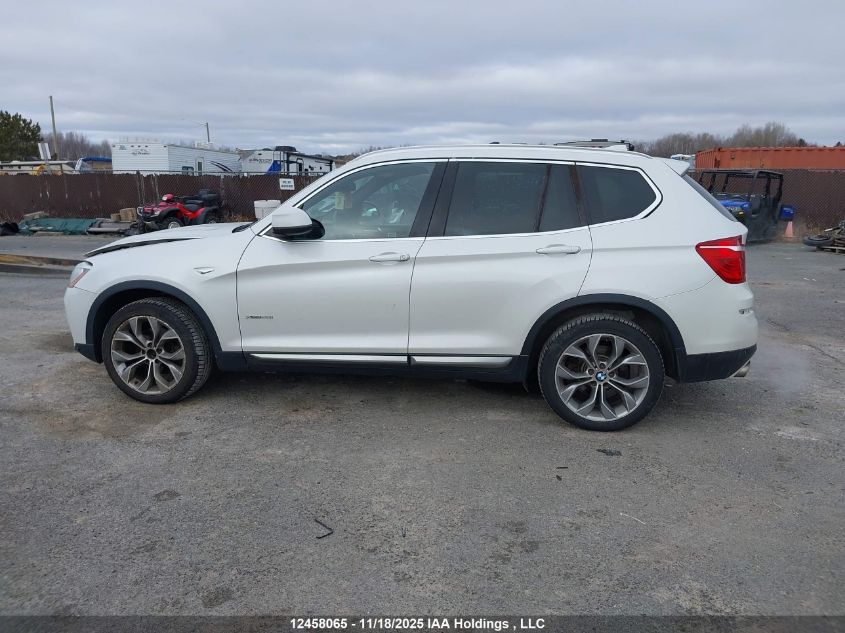 2016 BMW X3 xDrive28I VIN: 5UXWX9C55G0D90087 Lot: 12458065