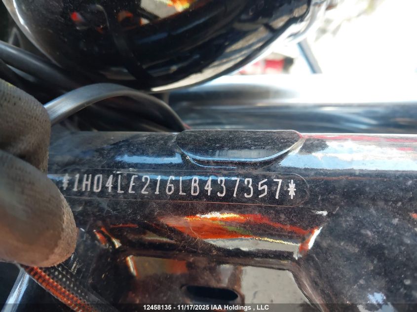 2020 Harley-Davidson Xl883 N VIN: 1HD4LE216LB437357 Lot: 12458135