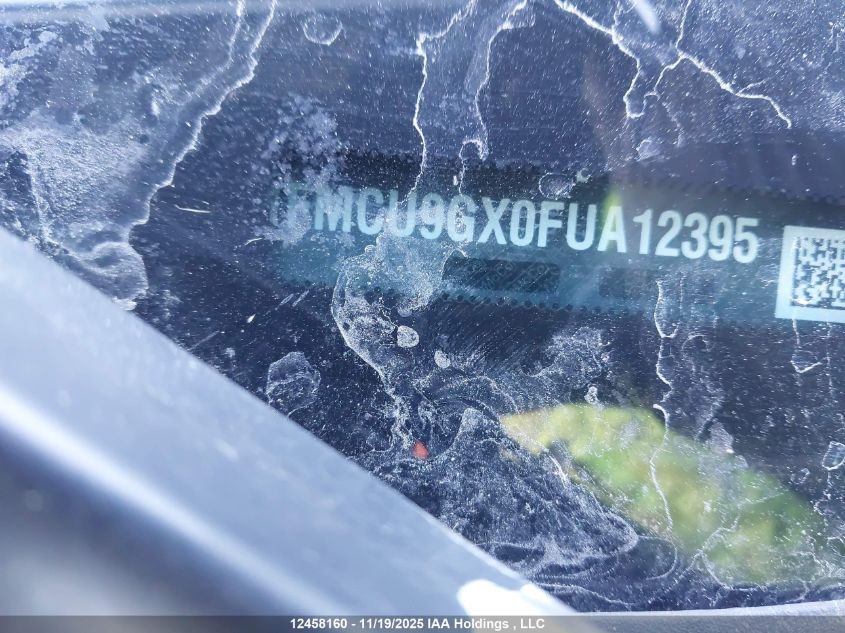 2015 Ford Escape Se VIN: 1FMCU9GX0FUA12395 Lot: 12458160