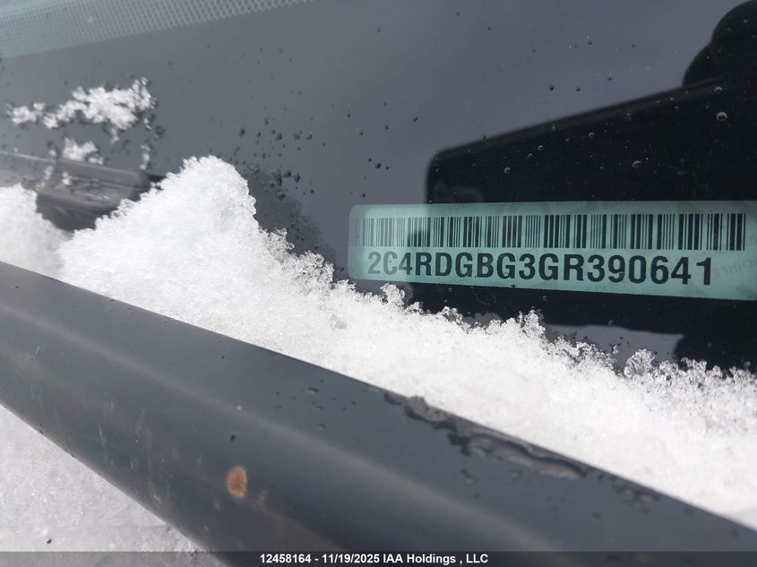 2016 Dodge Grand Caravan Se/Sxt VIN: 2C4RDGBG3GR390641 Lot: 12458164