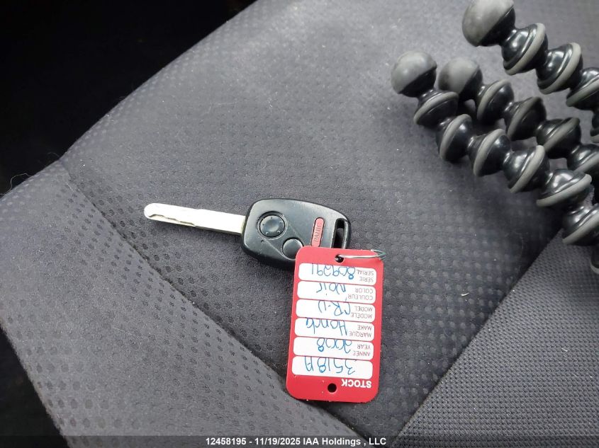 2008 Honda Cr-V Lx VIN: 5J6RE48308L809291 Lot: 12458195