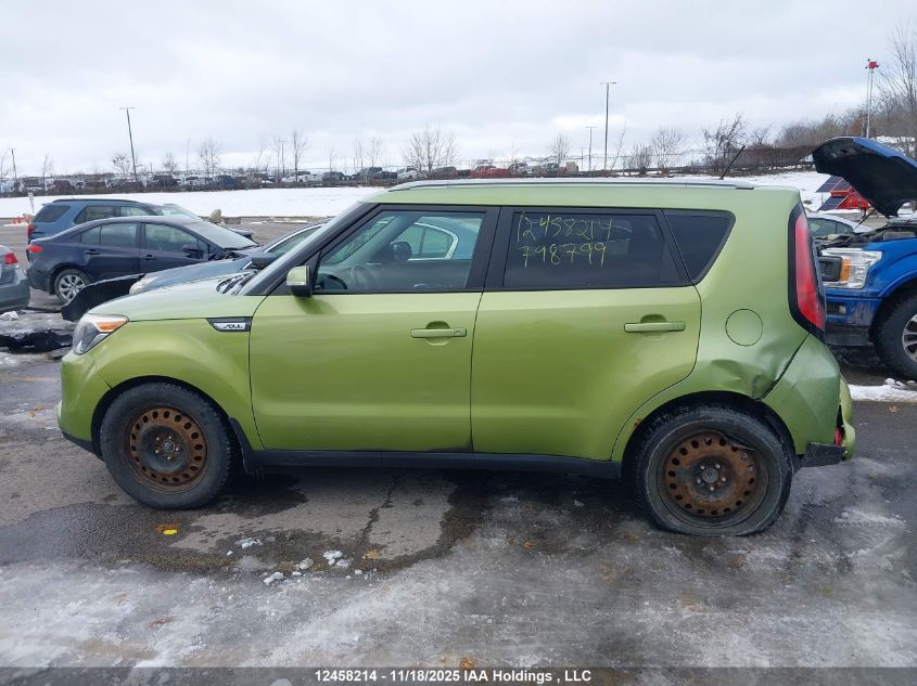 2015 Kia Soul Ex/Ex+/Ex+ Eco VIN: KNDJP3A50F7798799 Lot: 12458214