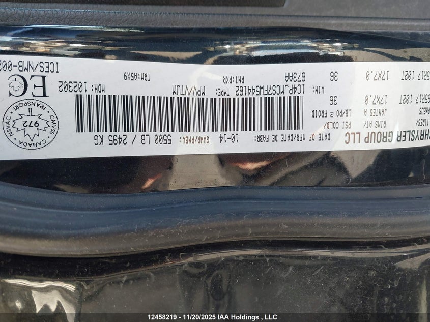 2015 Jeep Cherokee North VIN: 1C4PJMCS7FW544162 Lot: 12458219