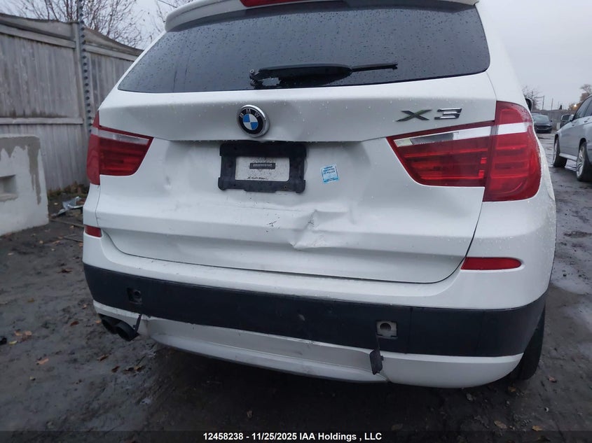2013 BMW X3 xDrive28I VIN: 5UXWX9C56DL873823 Lot: 12458238